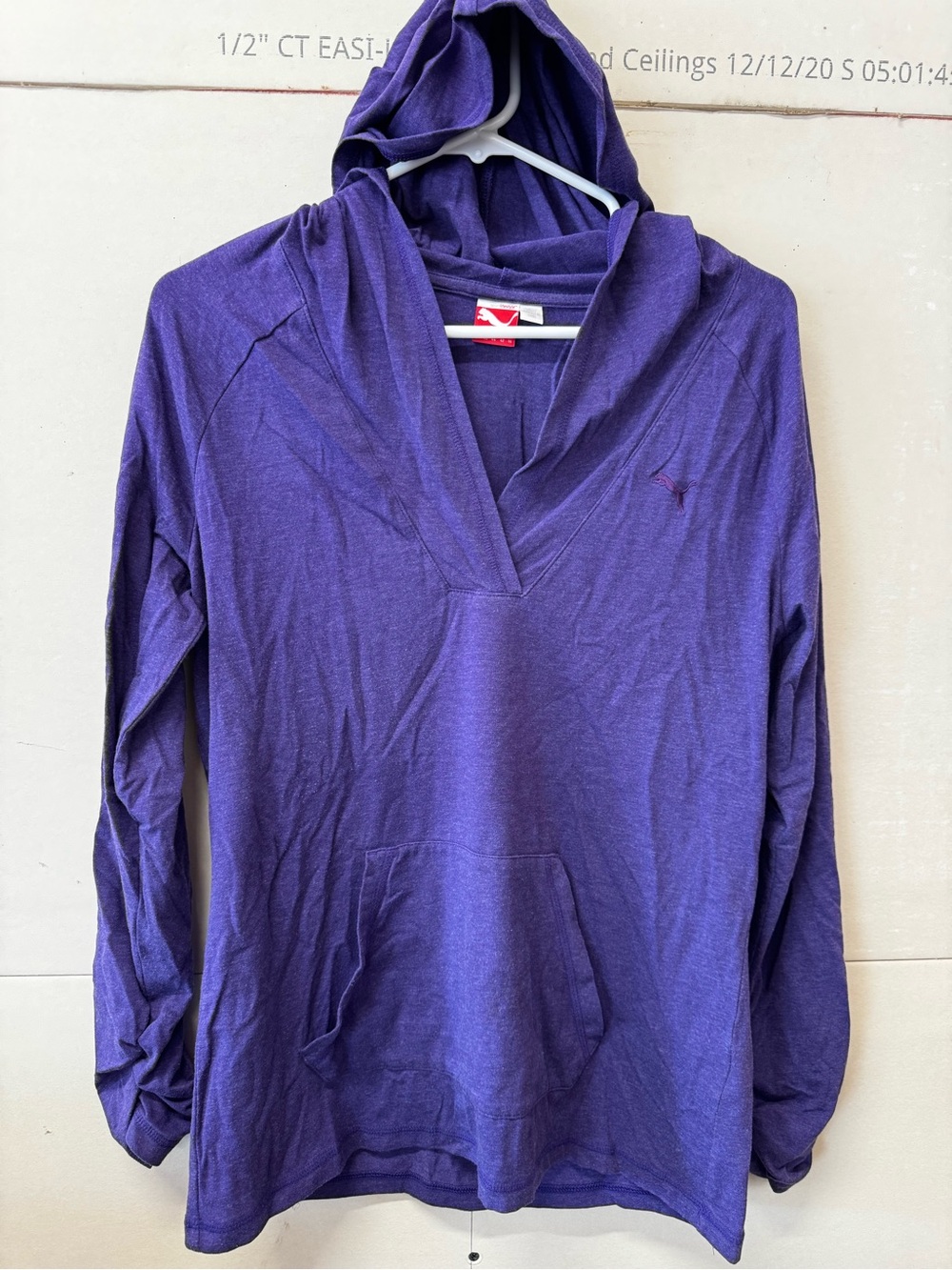 Puma Purple Hooded Women's Pullover size large